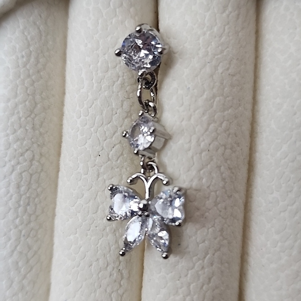 BUTTERFLY BELLY BUTTON RING Multi GEMS